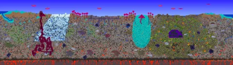 Map of Celebration Mk 10 world, seed 1301760647